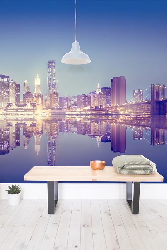 Фото № 19: Обои с изображением города: 33 примера в интерьере