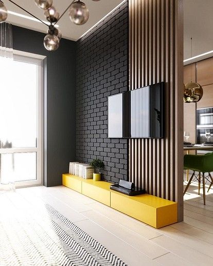 Фото № 9: Имитация кирпичной кладки с помощью обоев под кирпич: недорого и эффектно 