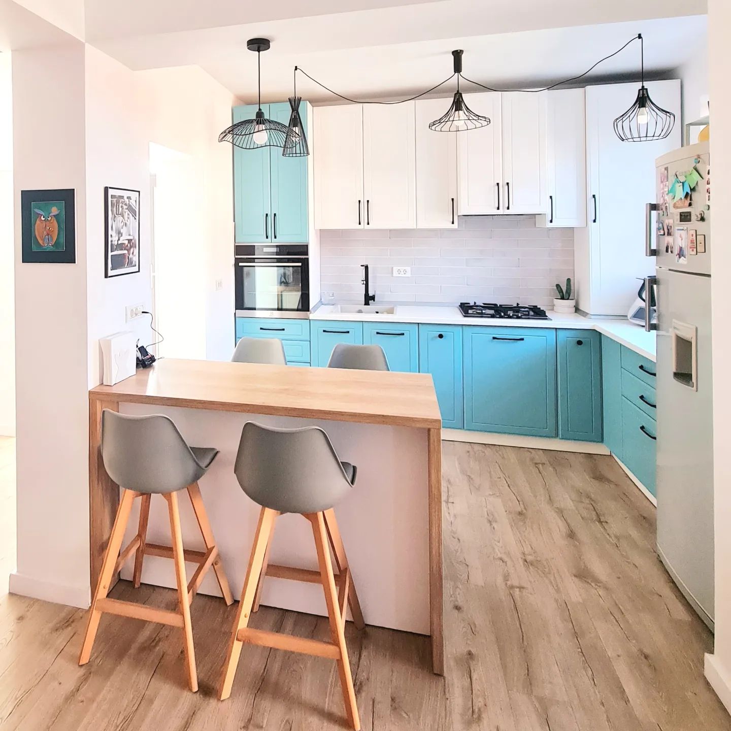 Фото № 11: Бирюзовая кухня: 20 нескучных идей