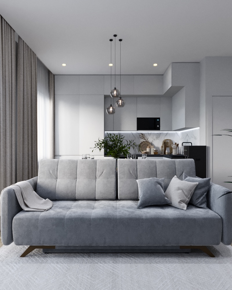 Фото № 2: Дизайн трехкомнатной квартиры в панельном доме серии П-44Т