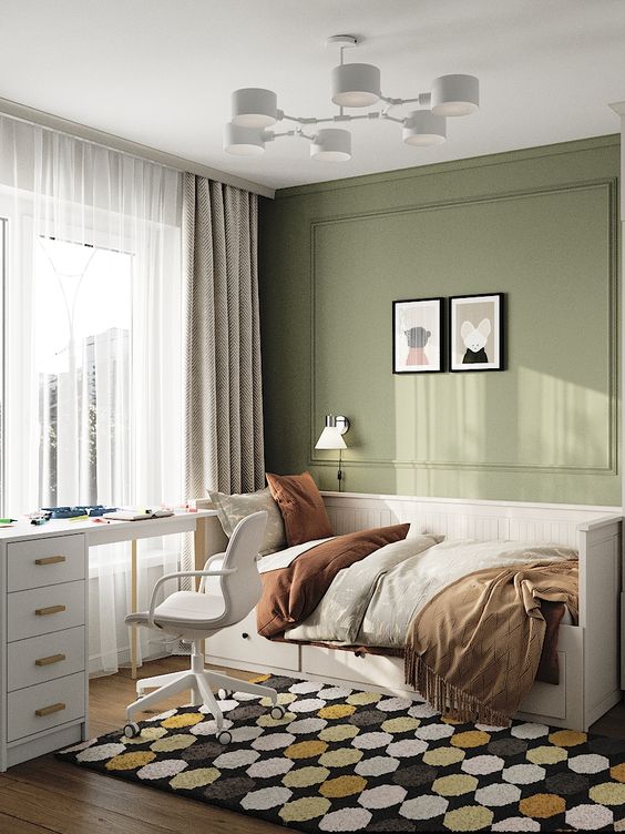 Фото № 17: Весенняя свежесть круглый год: фисташковый цвет в интерьере