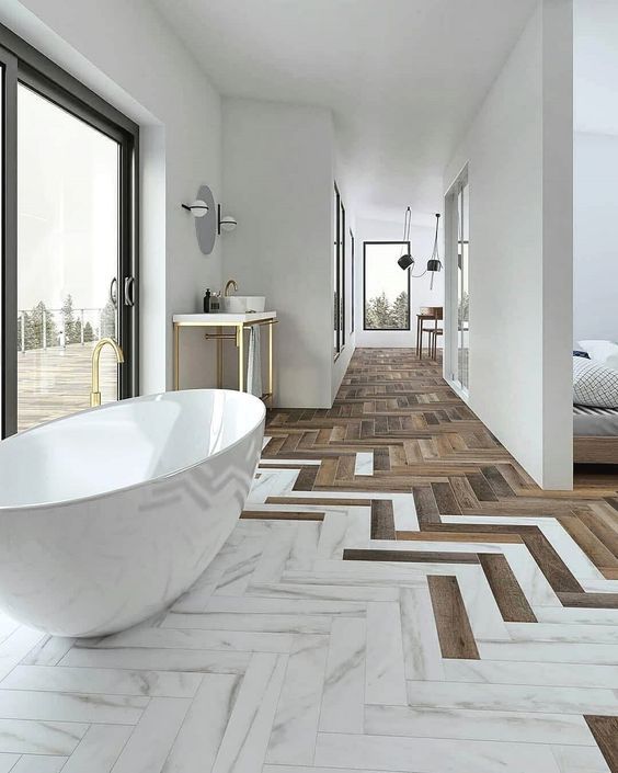 Фото № 2: Варианты укладки паркетной доски: 10 стильных рисунков