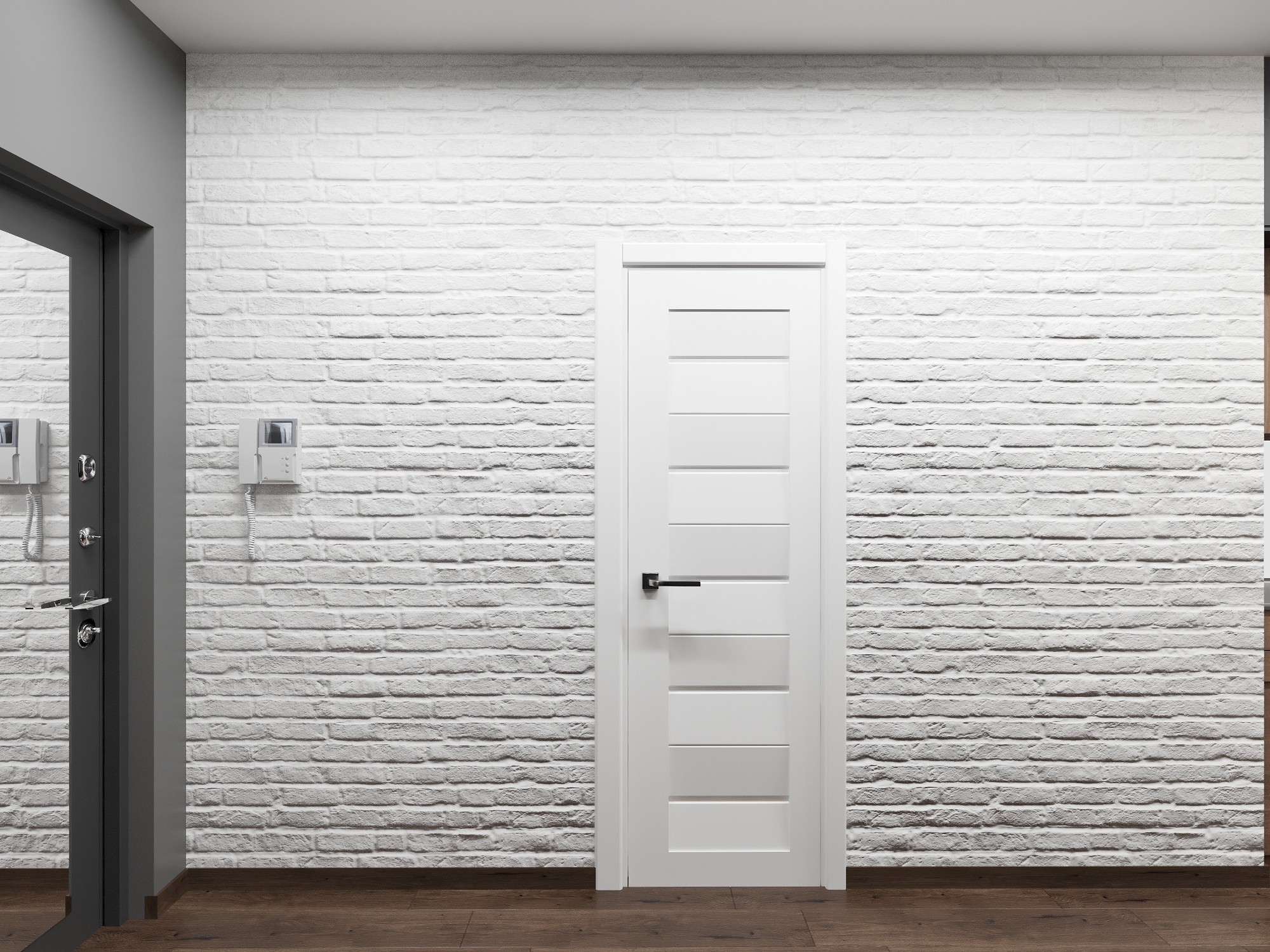 Фото № 14: 22 стильных интерьера с обоями под камень