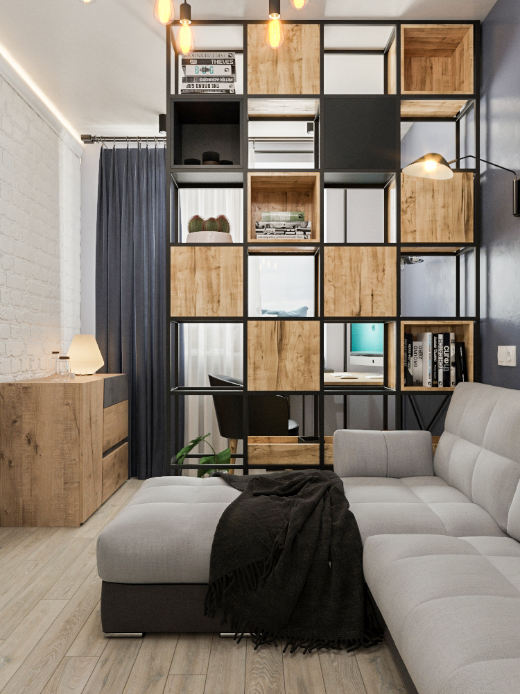 Фото № 2: 22 стильных интерьера с обоями под камень