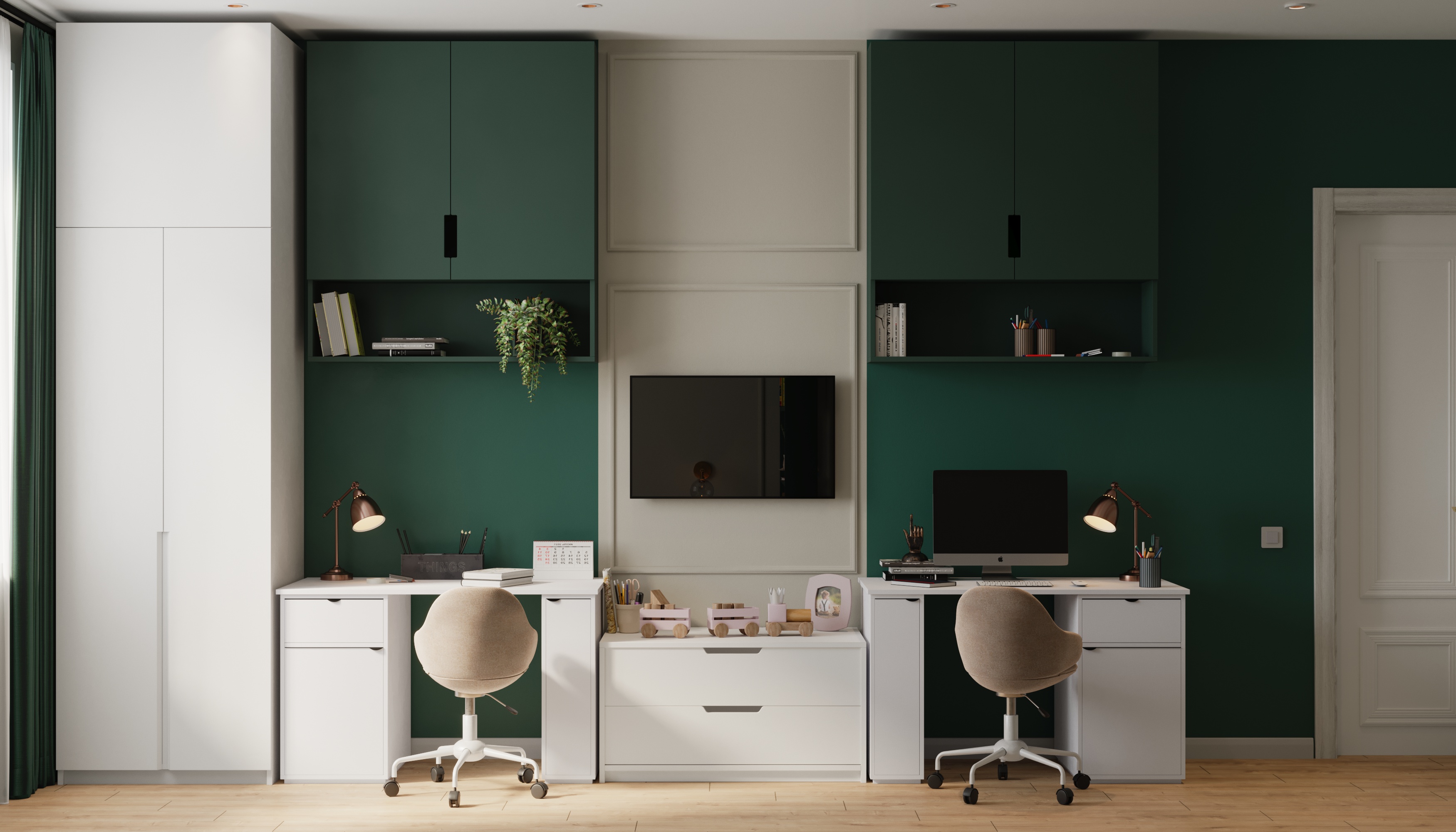 Фото № 6: Как обустроить рабочий уголок в комнате: 15 советов