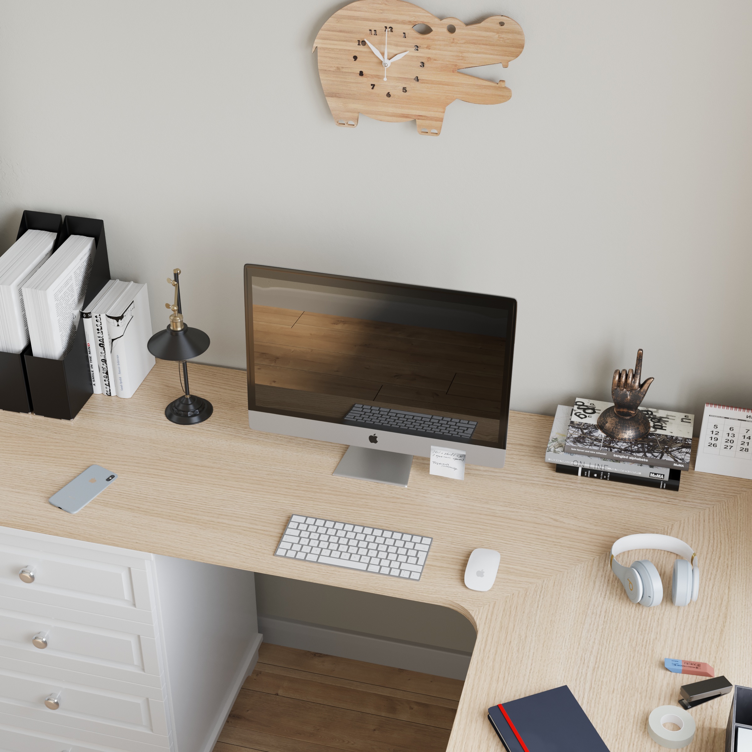 Фото № 9: Как обустроить рабочий уголок в комнате: 15 советов