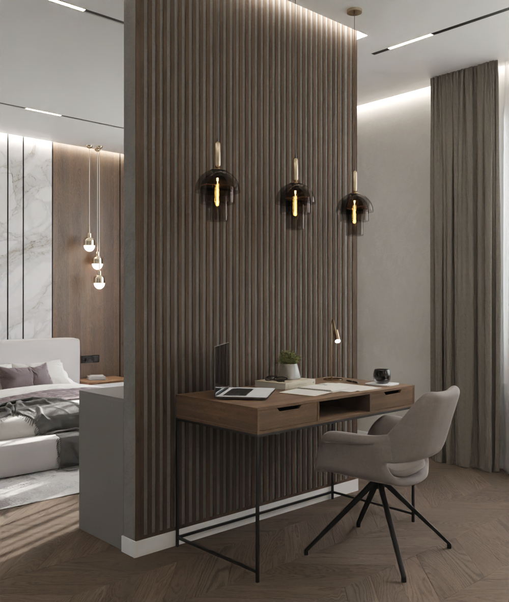 Фото № 15: Как обустроить рабочий уголок в комнате: 15 советов