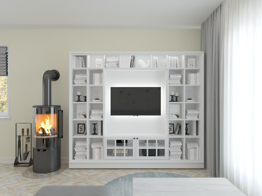 Фото № 10: Гостиные с камином: 12 завораживающих идей