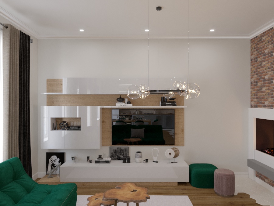 Фото № 7: Гостиные с камином: 12 завораживающих идей