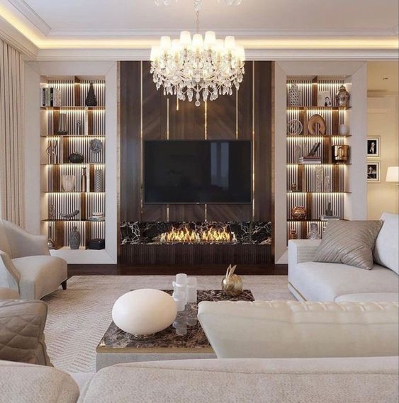Фото № 11: Гостиные с камином: 12 завораживающих идей