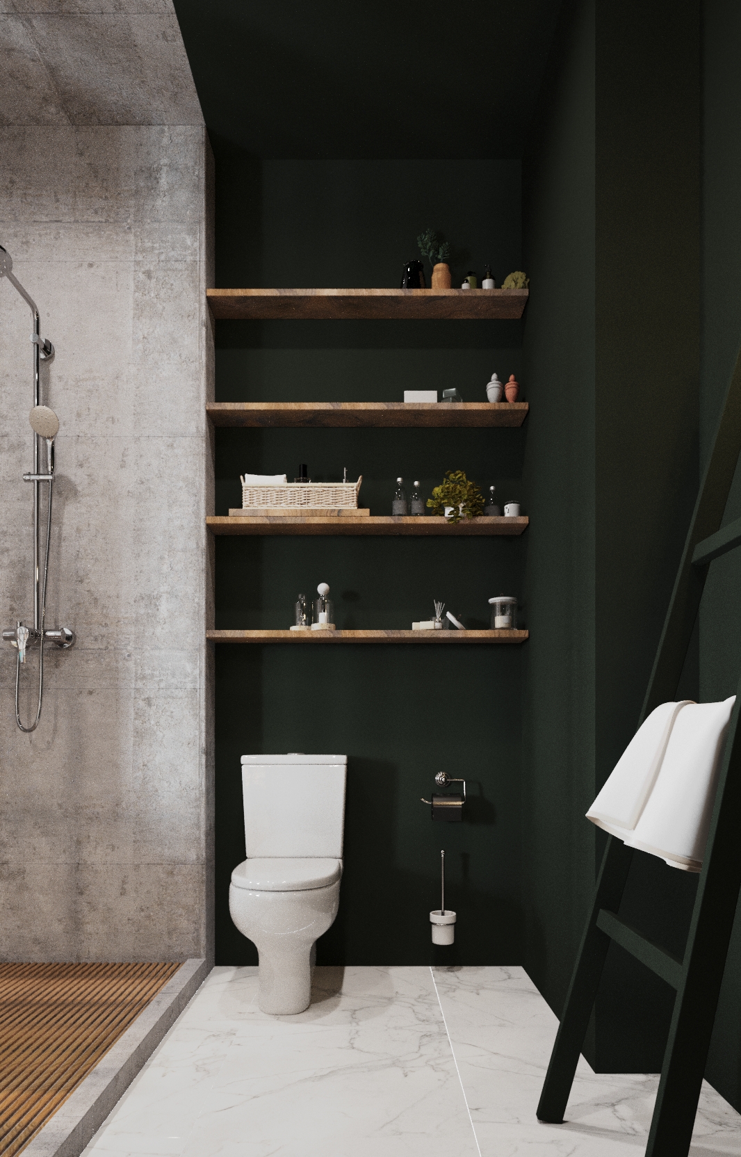 Фото № 10: 25 темных ванных комнат: чем они хороши