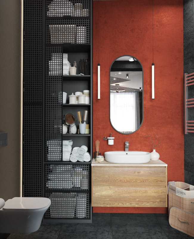 Фото № 4: 25 темных ванных комнат: чем они хороши