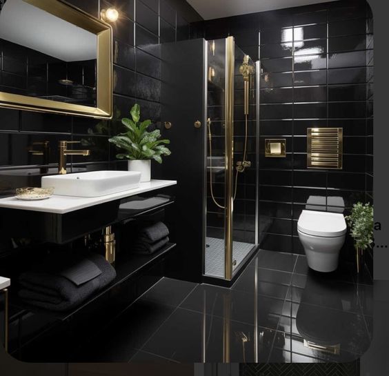 Фото № 15: 25 темных ванных комнат: чем они хороши