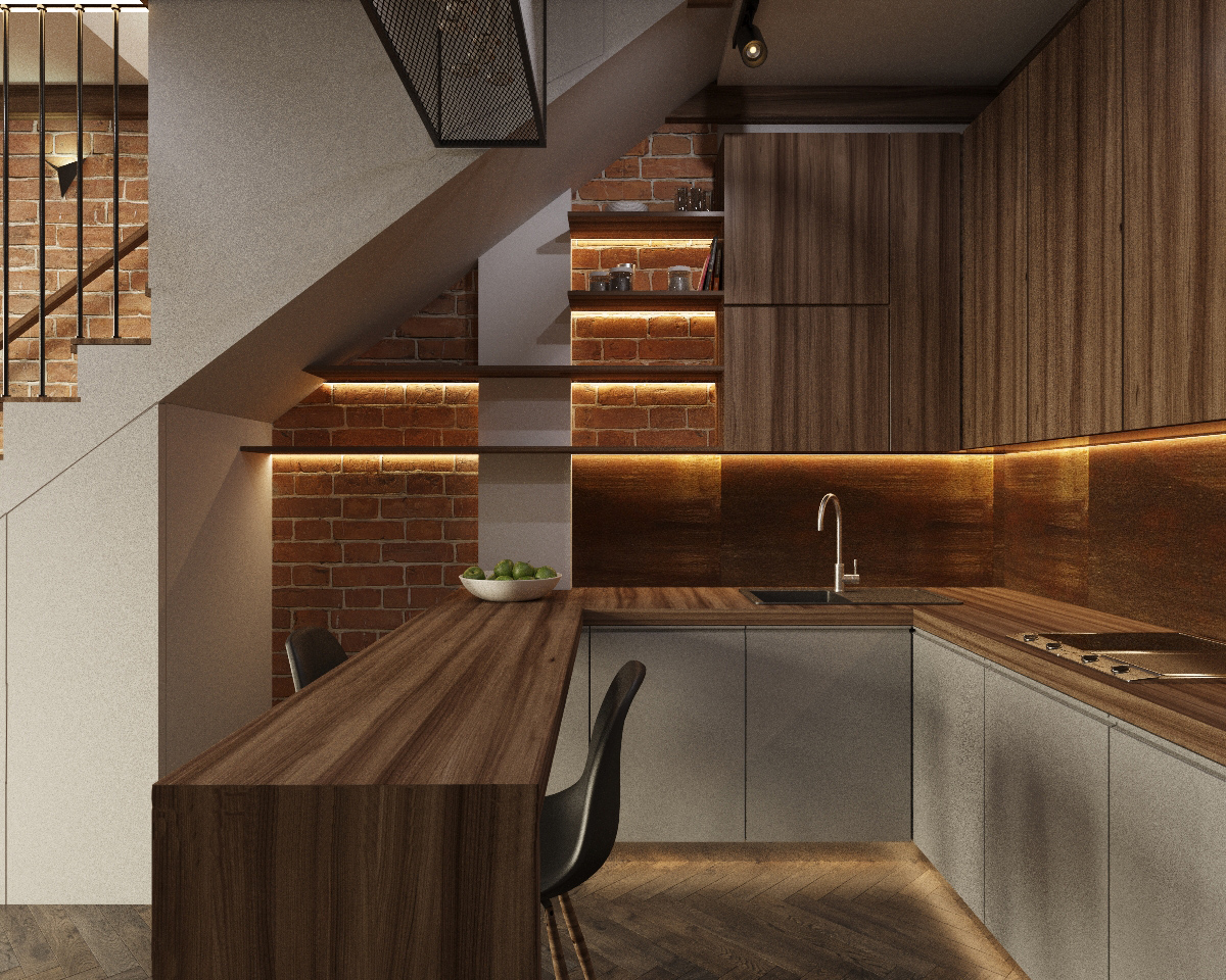 Фото № 3: 10 вариантов п-образной кухни 