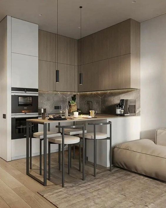 Фото № 9: 10 вариантов п-образной кухни 