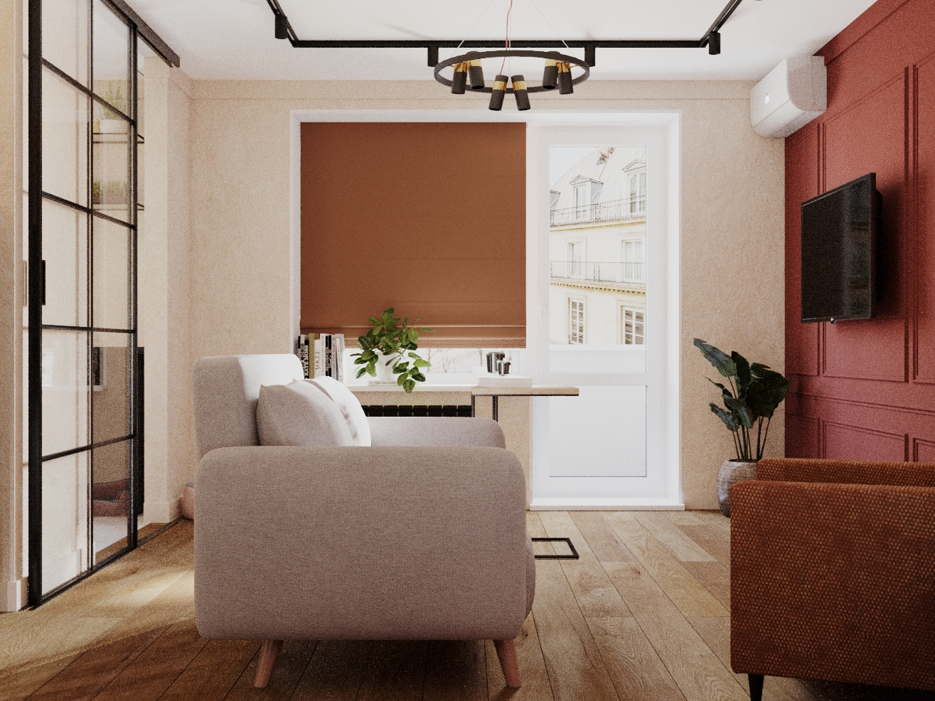 Фото № 17: 20 ярких примеров сочетаний с бордовым в интерьере вашей квартиры