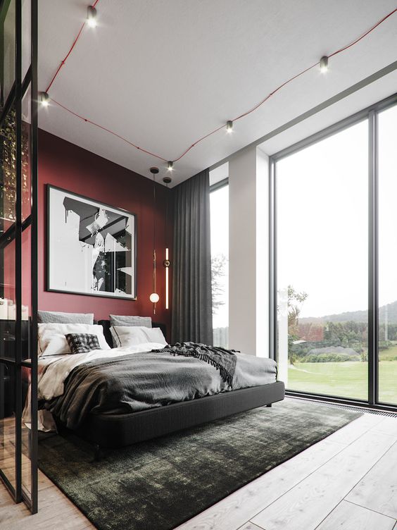 Фото № 15: 20 ярких примеров сочетаний с бордовым в интерьере вашей квартиры