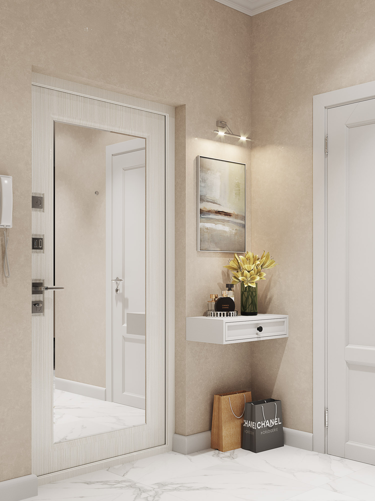 Фото № 13: Обои для прихожей: лайфхаки по выбору и 10 универсальных решений