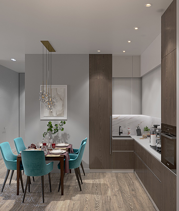 Фото № 2: Дизайн кухни со стиральной машиной: секреты и тонкости