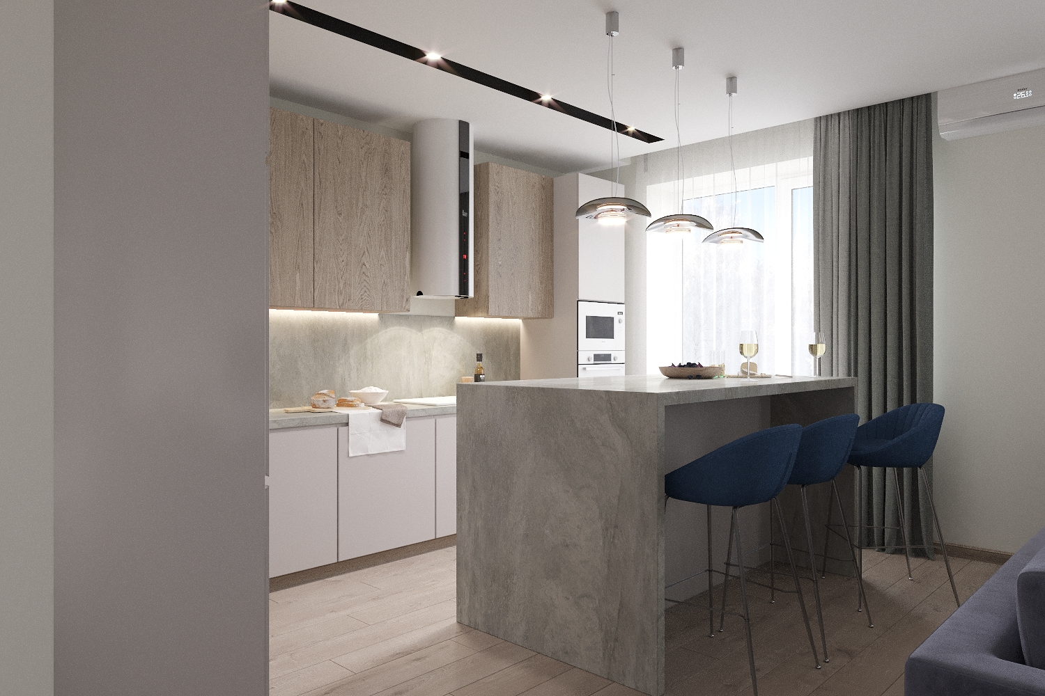 Фото № 3: Дизайн кухни со стиральной машиной: секреты и тонкости