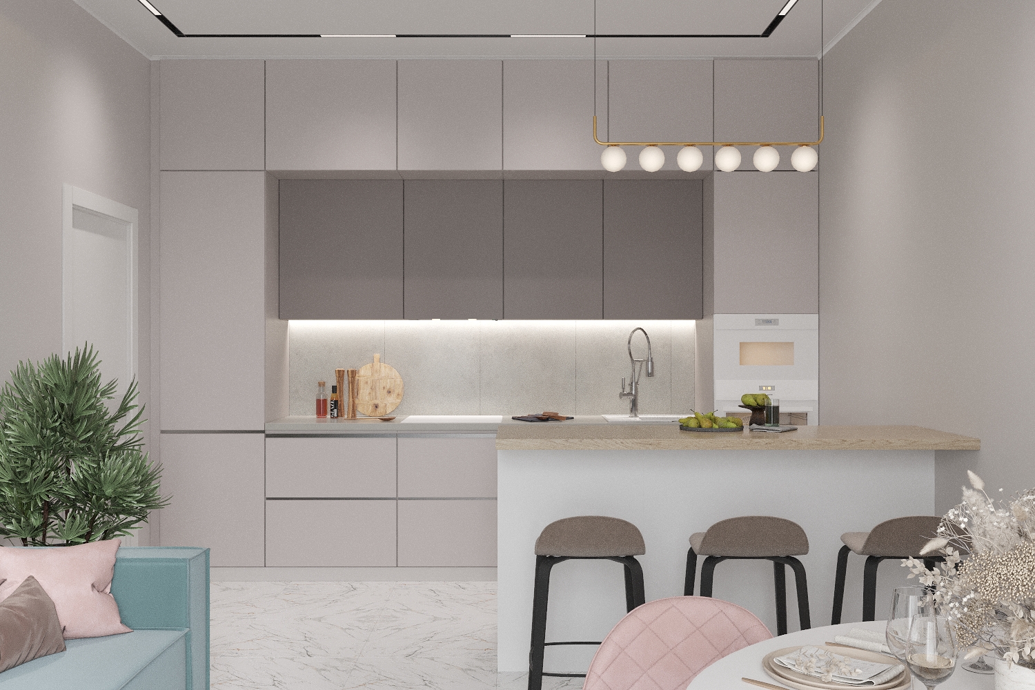 Фото № 5: Дизайн кухни со стиральной машиной: секреты и тонкости