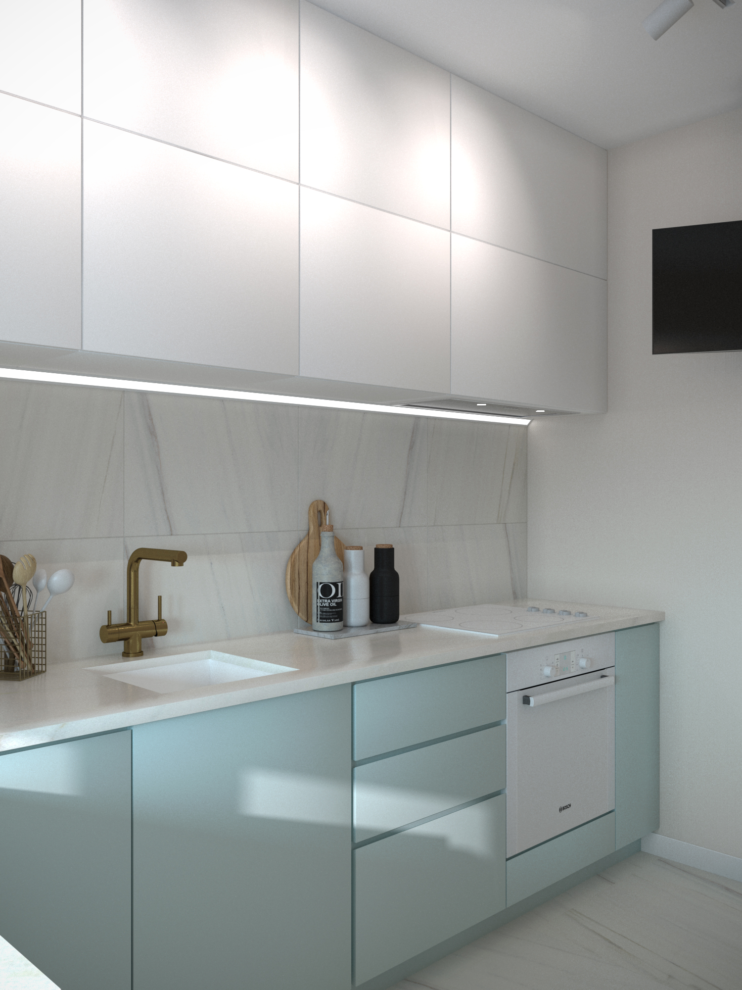 Фото № 7: Дизайн кухни со стиральной машиной: секреты и тонкости