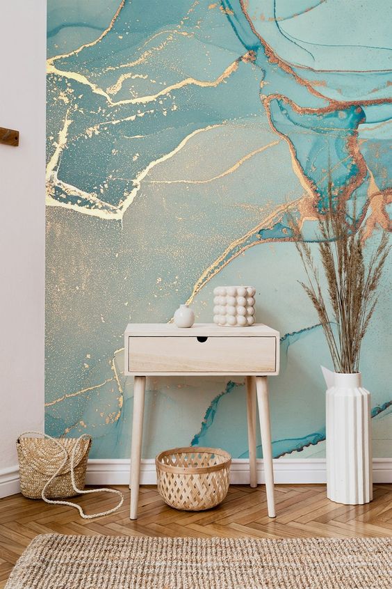 Фото № 11: Для каких стилей интерьера подходят обои золотого цвета