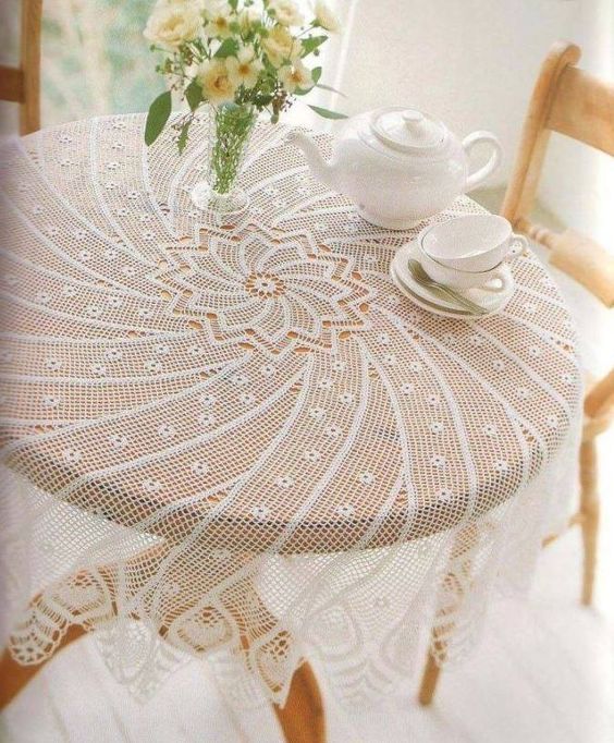 Фото № 10: Выбор скатерти на стол в гостиную или кухню: что нужно знать