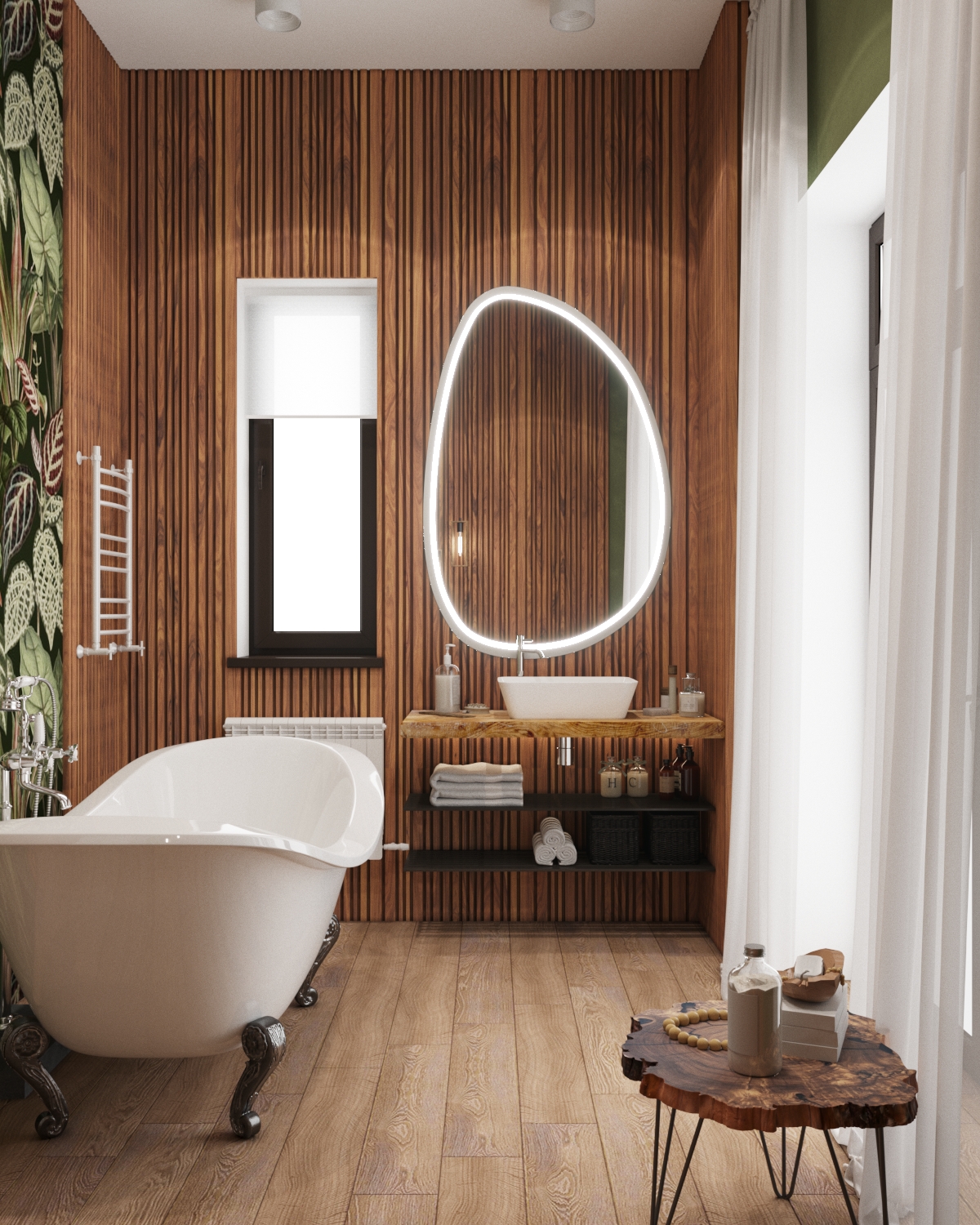 Фото № 3: О современных полотенцесушителях в интерьере ванной комнаты