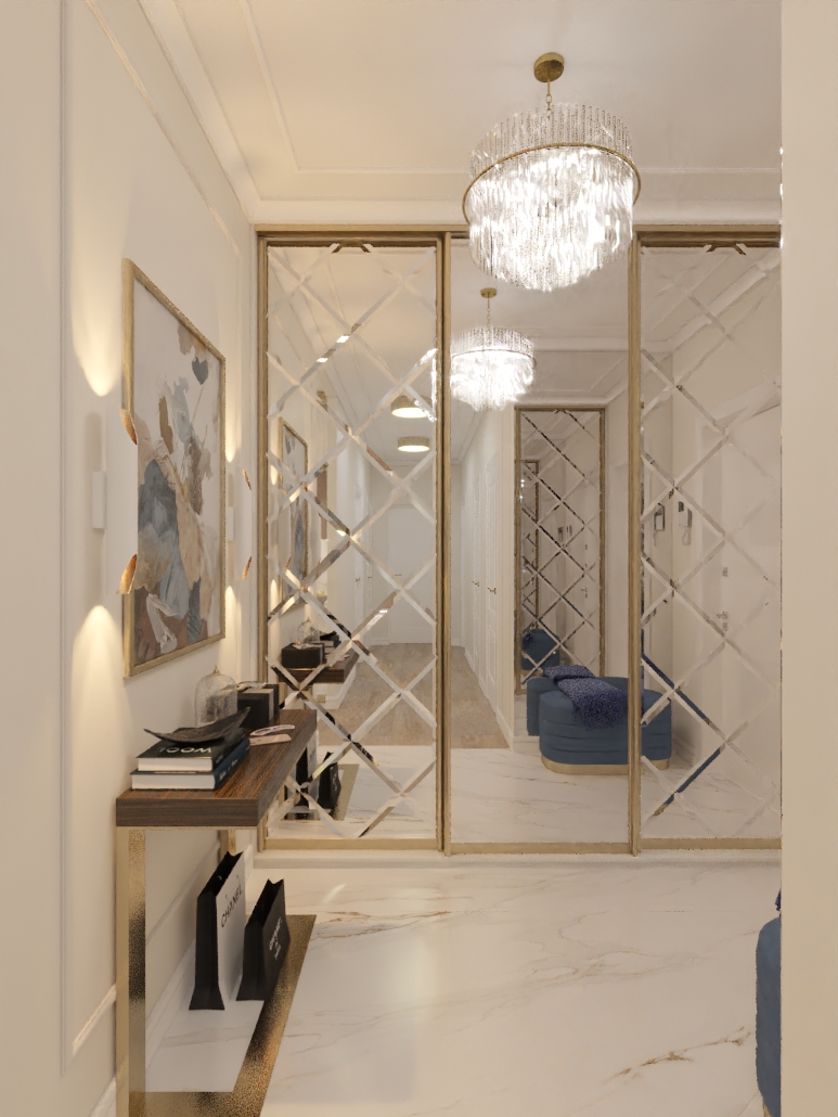 Фото № 6: Зонирование квартиры с помощью зеркал: 10 стильных вариантов