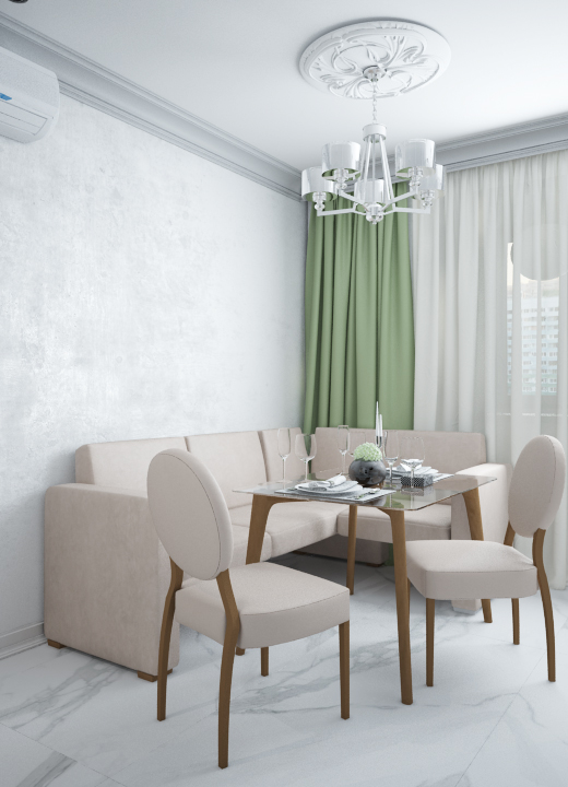 Фото № 3: Курортная мечта: светлая двухкомнатная квартира в Сочи с уютной детской