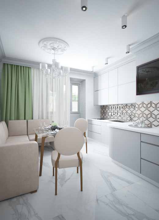 Фото № 4: Курортная мечта: светлая двухкомнатная квартира в Сочи с уютной детской