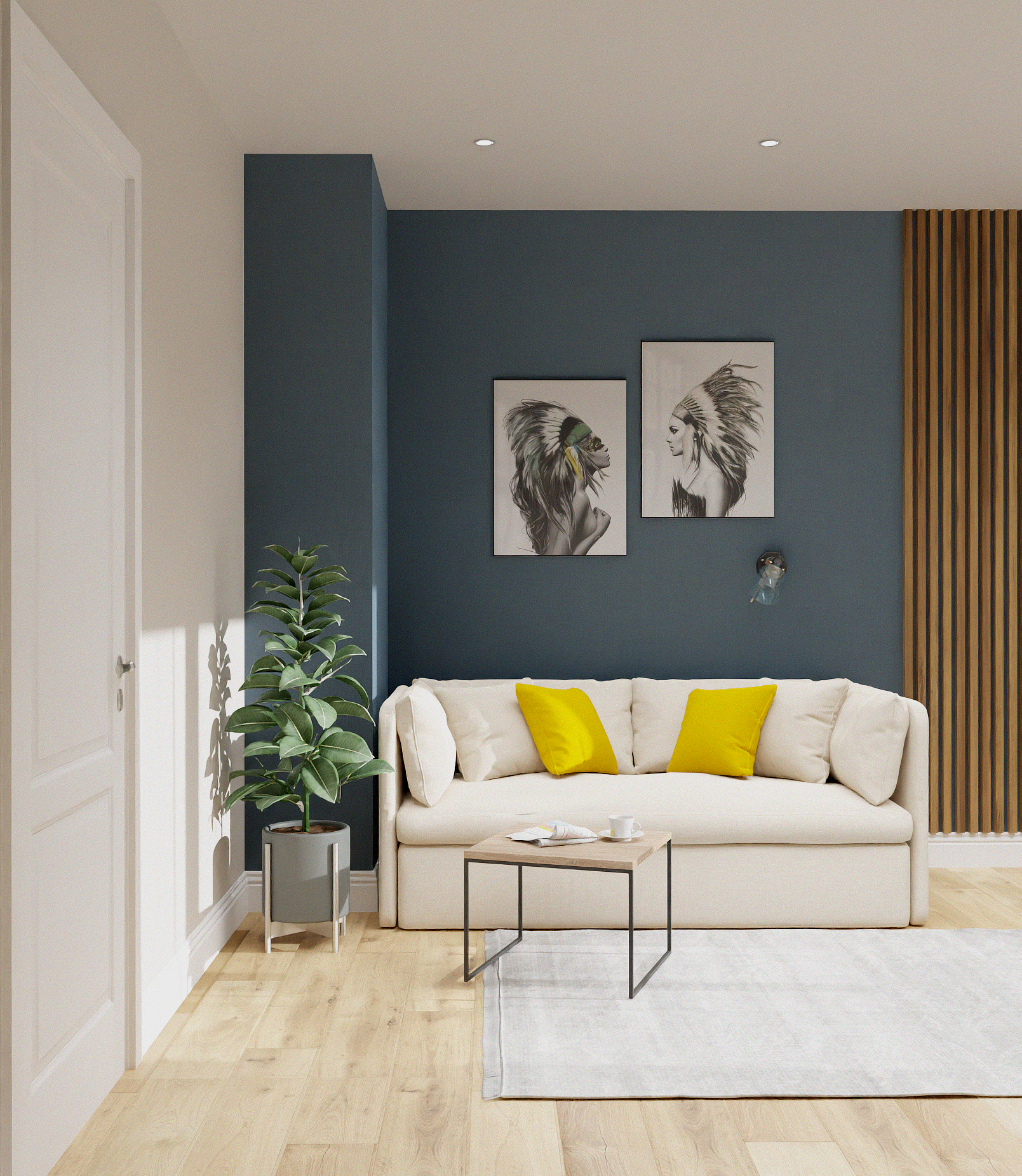 Фото № 2: Использование модульных картин в интерьерном дизайне