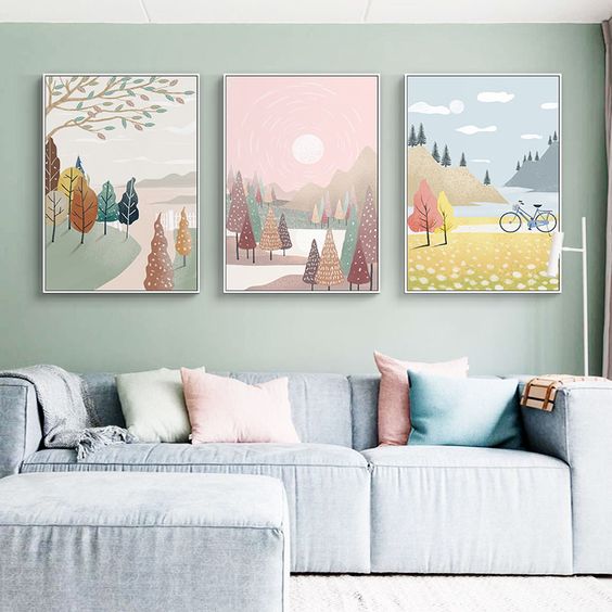 Фото № 12: Использование модульных картин в интерьерном дизайне