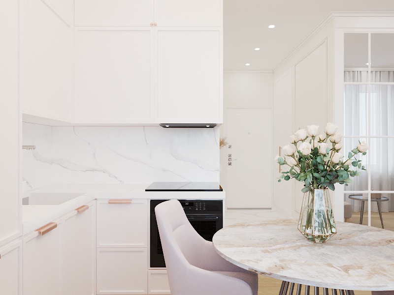 Фото № 2: Кухня в белых цветах: идеи оформления и советы от ReRooms