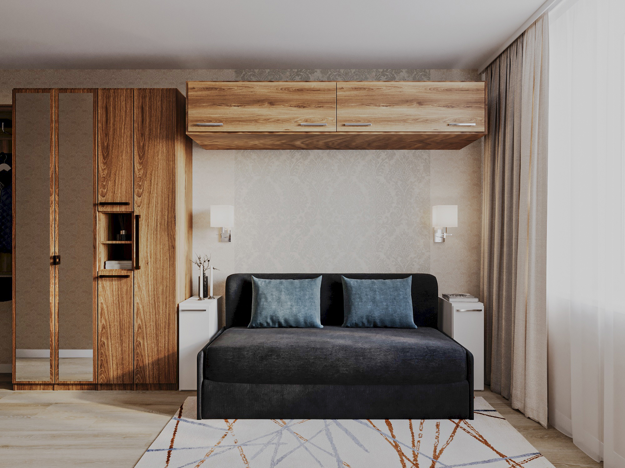 Фото № 4: Спальня-гостиная: 10 правил объединения