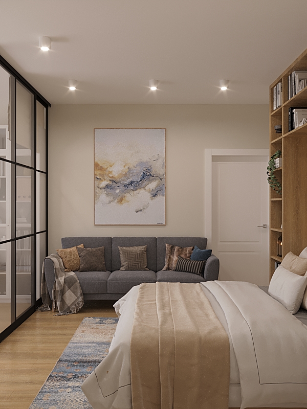 Фото № 5: Спальня-гостиная: 10 правил объединения