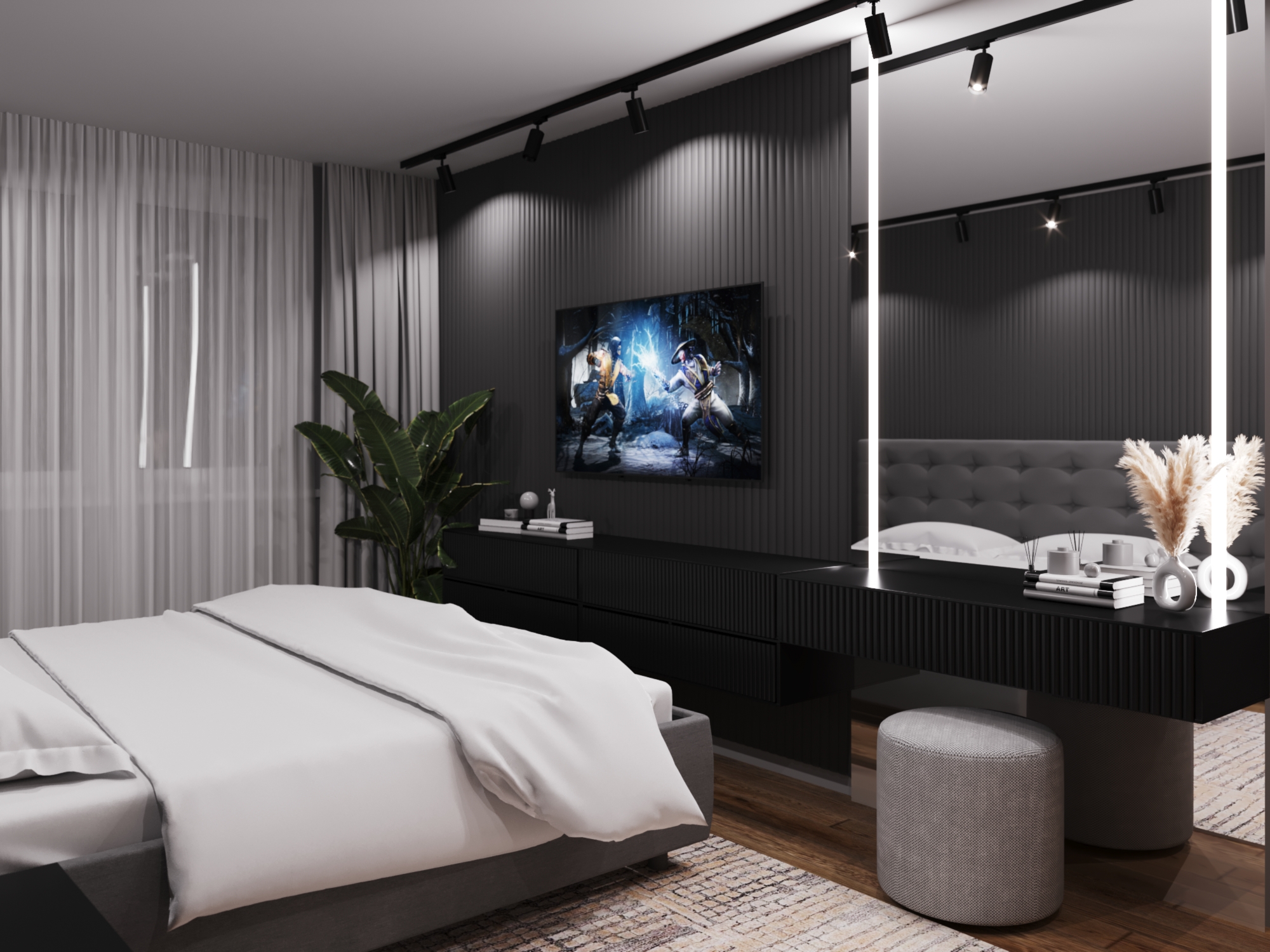 Фото № 21: Спальня-гостиная: 10 правил объединения