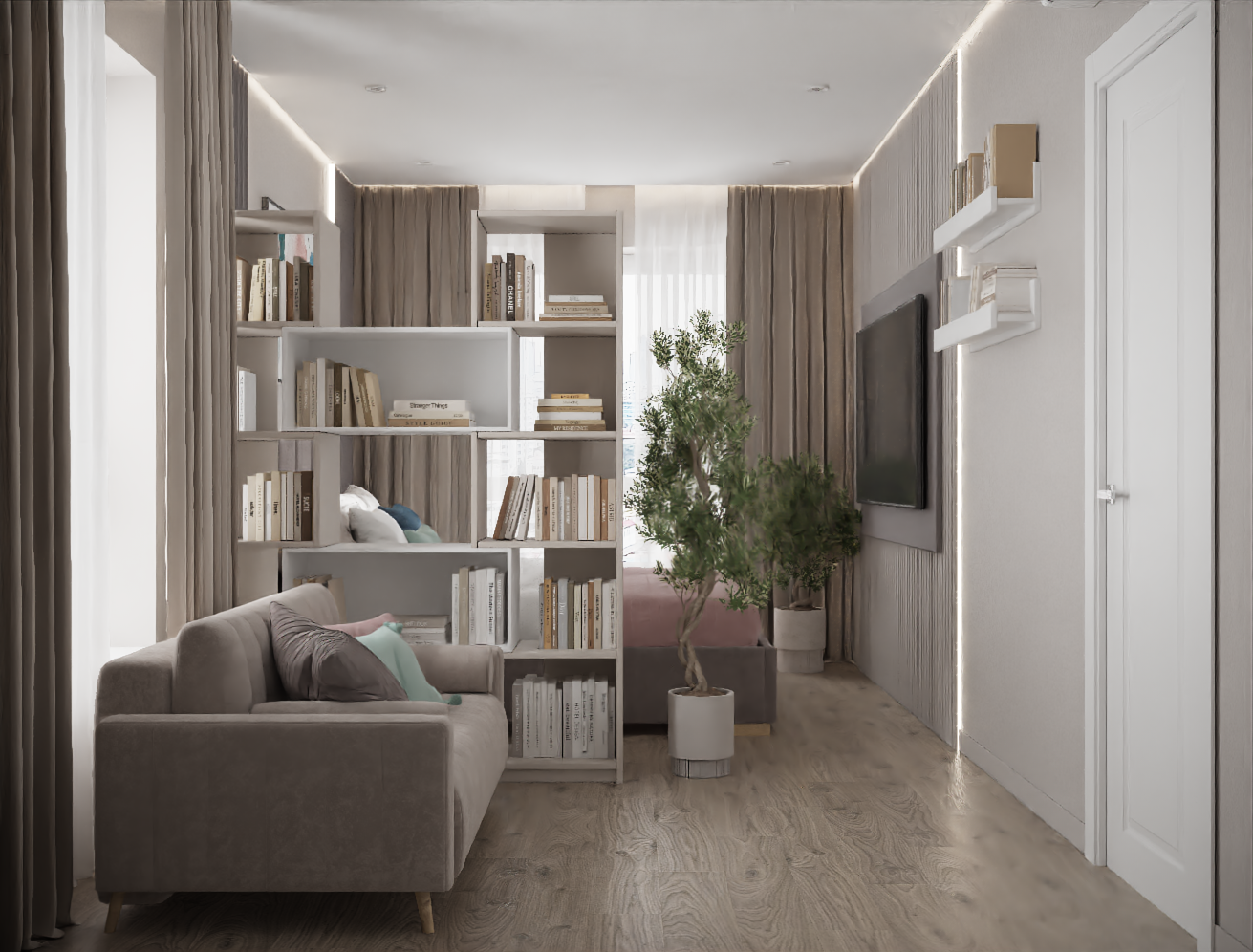 Фото № 13: Спальня-гостиная: 10 правил объединения