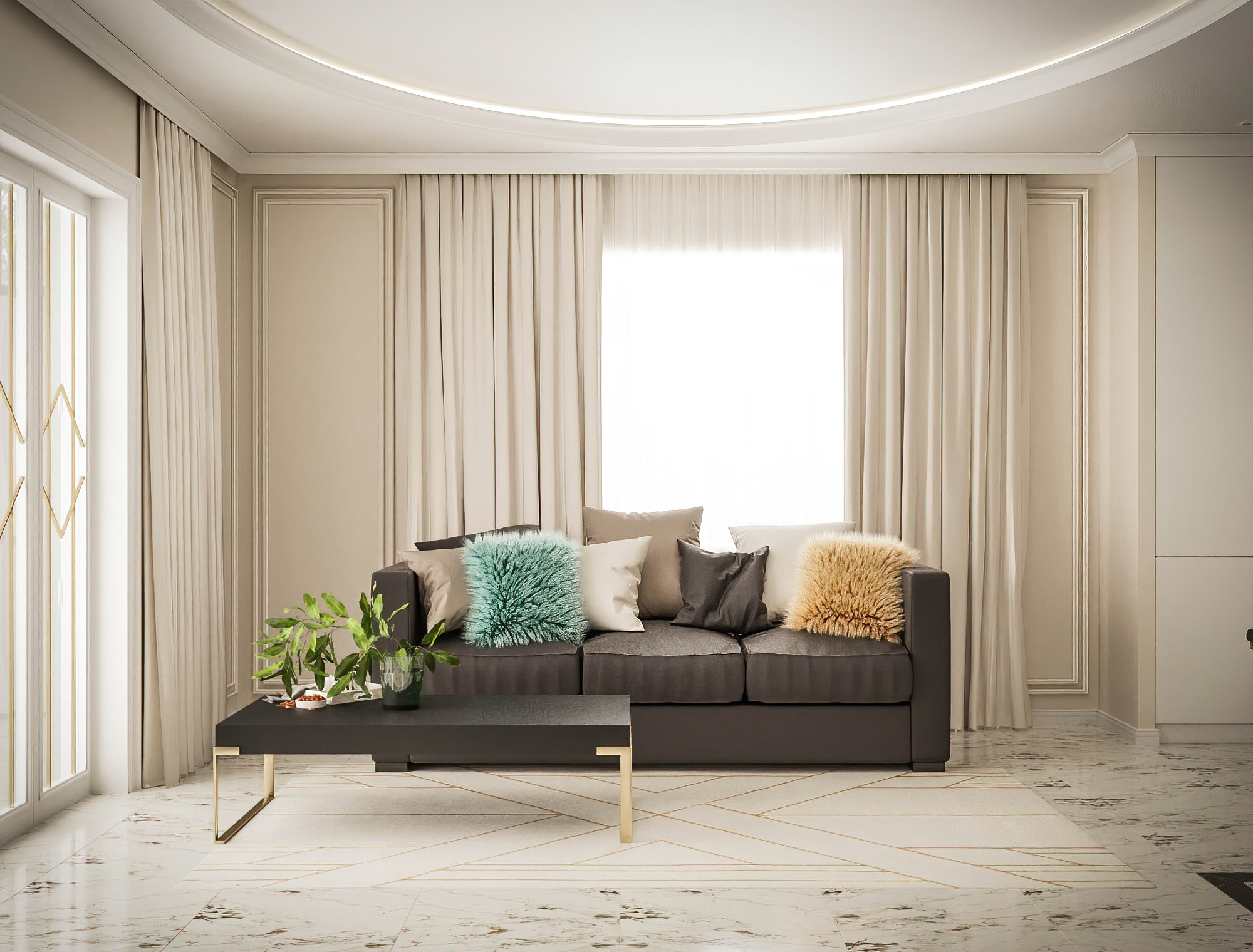 Фото № 3: Гостиная в стиле ар-деко: 20 красивых примеров