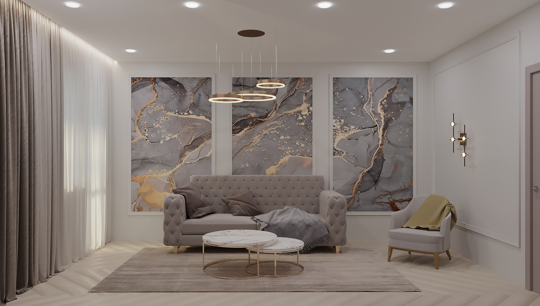 Фото № 5: Гостиная в стиле ар-деко: 20 красивых примеров