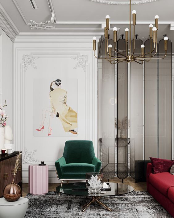 Фото № 26: Гостиная в стиле ар-деко: 20 красивых примеров