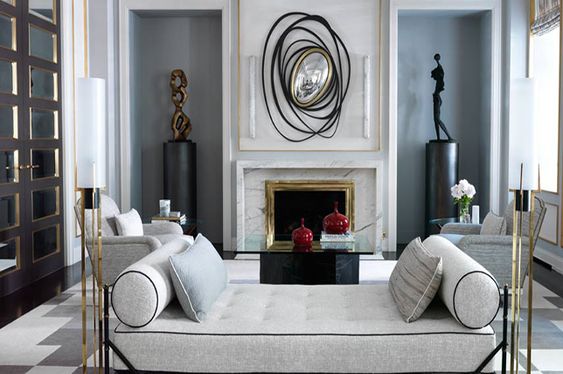 Фото № 12: Гостиная в стиле ар-деко: 20 красивых примеров