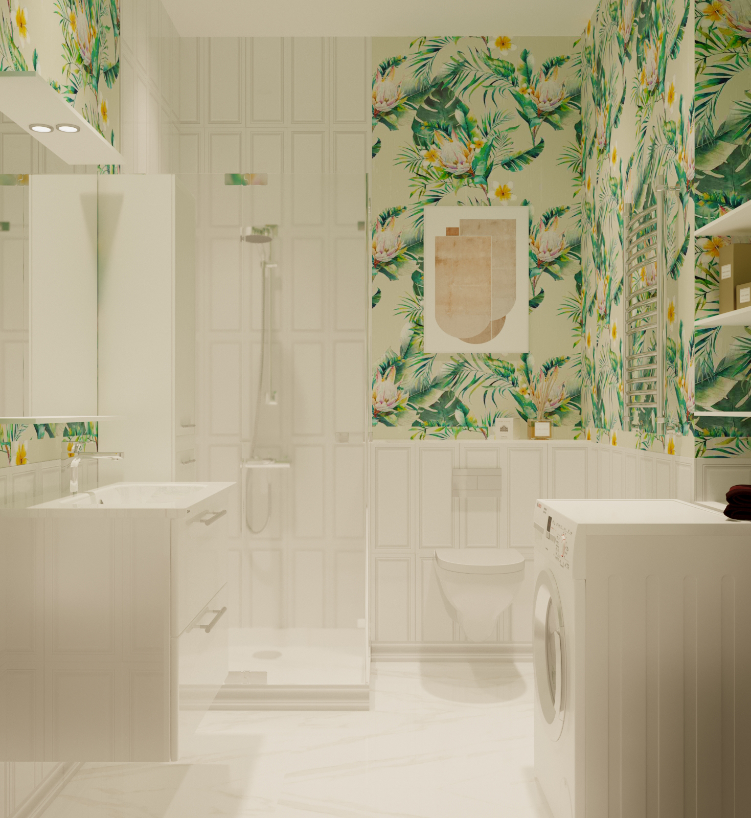 Фото № 3: Как оформить ванную в стиле неоклассика