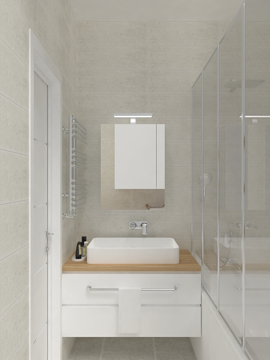 Фото № 1: Дизайн маленькой ванной комнаты: тренды-2024