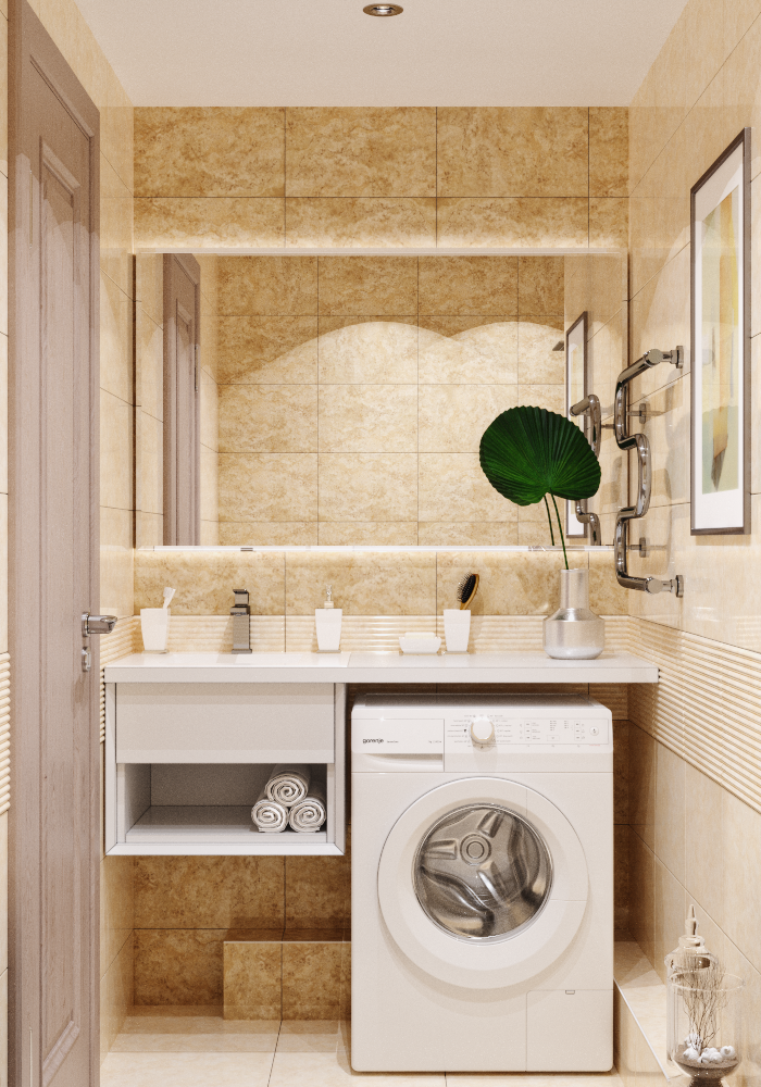 Фото № 3: Дизайн маленькой ванной комнаты: тренды-2024