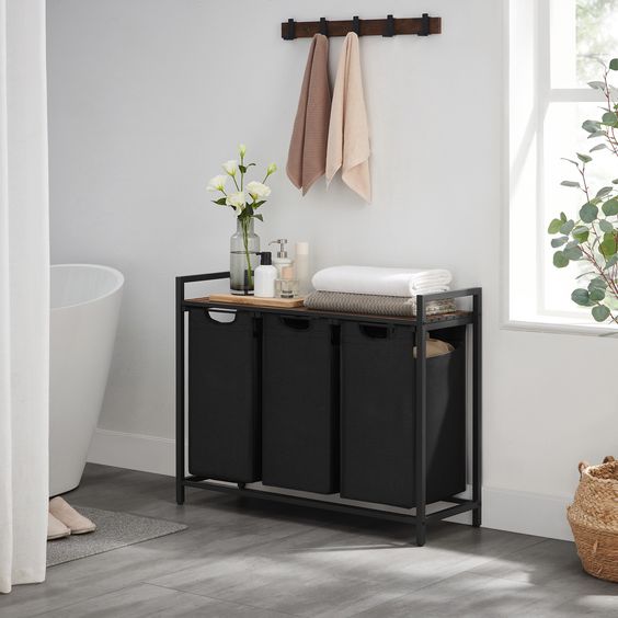 Фото № 9: Черный цвет в ванной комнате: 15 интересных идей