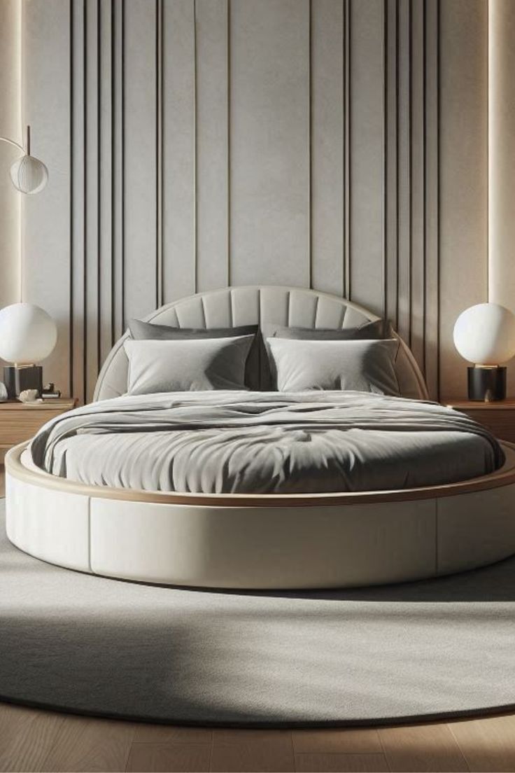 Фото № 6: Спальня с круглой кроватью: все за и против