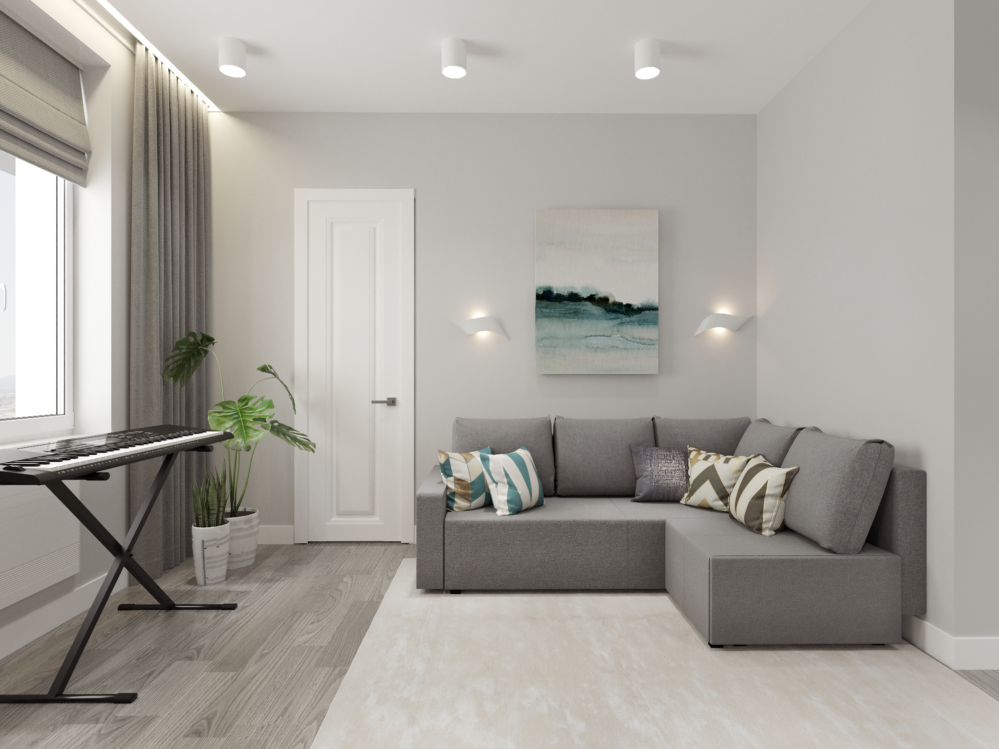 Фото № 3: трехкомнатная квартира в стиле минимализм