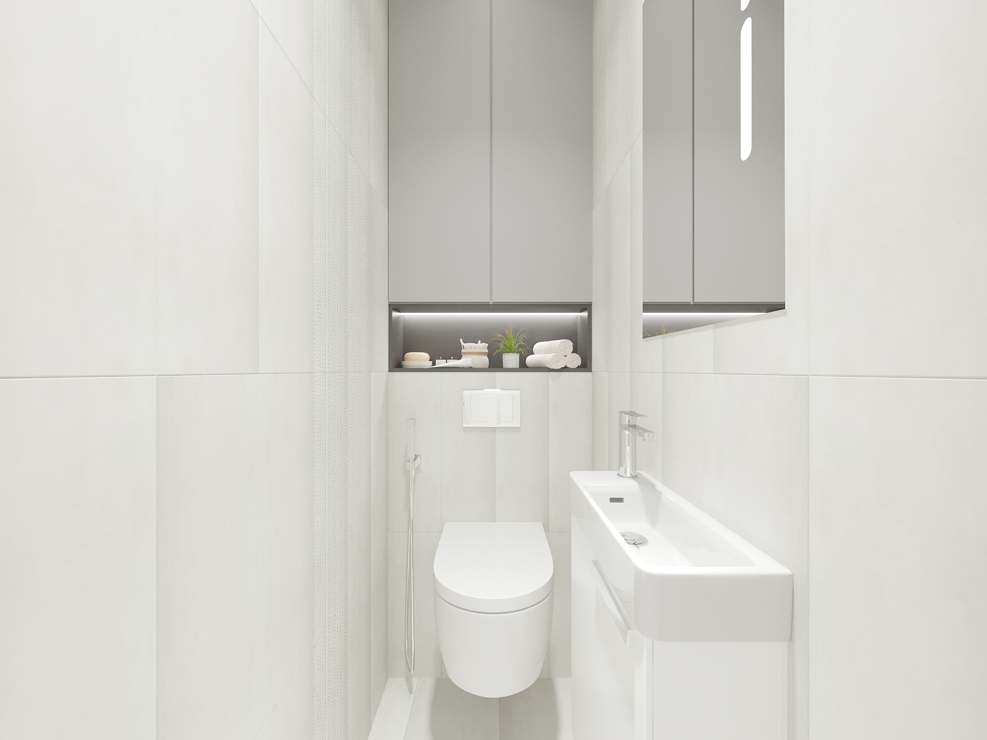 Фото № 1: трехкомнатная квартира в стиле минимализм